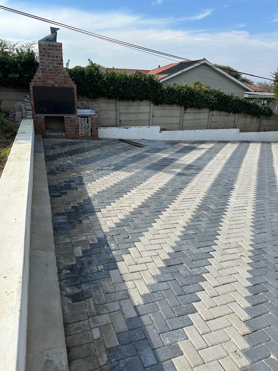 Outdoor braai area