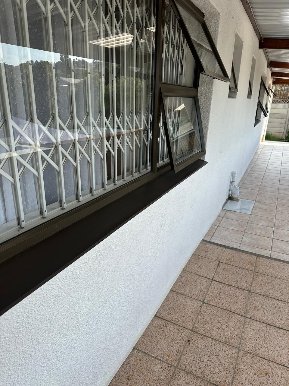 Clean covered outside corridor at the guest house